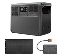 DJI Power 2000 Portable Power Station with 200W Flexible Solar Panel, 2048Wh LFP Battery, 3000W Stable Output, 0-80% in 45 Mins, Eco Recharge, MPPT, Easy to Carry for Camping, Outdoors