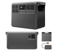 DJI Power 2000 Portable Power Station with 200W Foldable Solar Panels, 2048Wh/3000W LFP Battery, Eco Recharge, IP67 Waterproof, MPPT, Easy to Carry for Camping, Outdoors