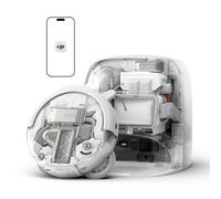 DJI ROMO P Robot Vacuum Cleaner and Mop With Transparent Design, 25,000 Pa Suction, Drone-Level Sensing, Dual Robotic Arms, 200-Day Maintenance-Free Operation, Customizable Mopping Solutions