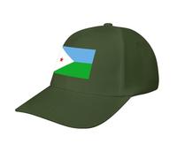 Djibouti Flag Baseball Cap,Summer Adjustable Classic Low Profile Hat for Men Women,The Ultimate Accessory for Activies Army Green