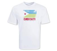 Djibouti Men's Soccer T-Shirt in White | Size: Small Djibouti White S