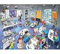 Djigsaw Vu Set - 2 x 1000-Piece Jigsaw Puzzles Featuring Nativity, Classroom Time-Travel & Christmas Market by Ricardo Galvao | Modern & Vintage Cartoon-Style Jigsaws for Adults (In the Classroom)