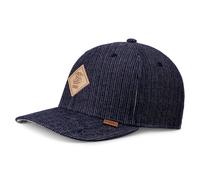 Djinns 6 Panel Cap Truefit Denim Wishy Baseball Logo Leather Patch Buttonstrap
