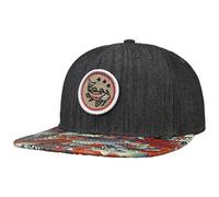 Djinns 6 Panel Koi Rev Cap Baseball Flat Brim (One Size - Black)