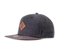Djinns 6 Panel Snapback Cap Glencheck Grey Basecap Kappe Mütze Cappy Schirmmütze