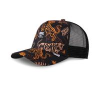 Djinns - Aloha Tiger Trucker Cap Mesh Cap Hat Cap Hat Caps, Dark, One Size