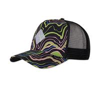 Djinns - Arty Waves Trucker Cap Mesh Cap Hat Cap Hat Caps, black, One Size