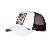 Djinns Coffee trucker cap brown grey white adjustable snapback baseball cap patch