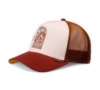 Djinns HFT Cap DNC Bathing Girl Cream/Brown Trucker Cap Mesh Cap Do Nothing Club