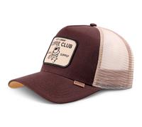 Djinns HFT Trucker Cap Coffee Head Unisex Mesh Cap Dark Brown Light Brown New