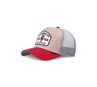 Djinns - La Bonne Vie Trucker Cap Mesh Cap Hat Cap Hat Caps, Khaki/Red/Grey, One Size