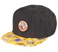 Djinns Lucky Cat Linen Reverse 6P Snapback Cap - One-Size Black
