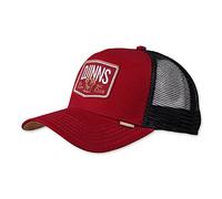 Djinns Men's Nothing Club Trucker Cap Truckercaps, Wine Red, One Size