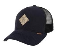 Djinns Pole Fleece Trucker Cap Baseball Curved Brim (One Size - Black)