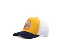 Djinns - Sunday Sloth Mesh Trucker Hat, Brown and Navy Blue, One Size
