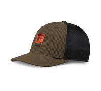 Djinns TrueFit 6 Panel Resting Man Baseball Cap, Black/Olive