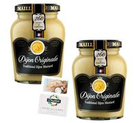 Djion Mustard Bundle with Maille Dijon Mustard 215g 2 Pack + Brightdale Kitchen Booklet