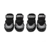 DJJ DS303SA Cool Colorful Pet Dog Shoes Spring and Autumn Style Dog Sports Shoes Leisure Shoes for Poodle Bichon Frise Standard Schnauzer Small-Breed Dogs 4 Pieces/Set