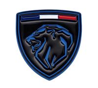 DJJNHF 3D Logo Emblem Sticker for Peugeot 2008 II Active/2008 GT/2008 Active Business 2019-2024, Car Emblem Letters Sticker for Car Exteriors, for Automotive Enthusiasts,H- without letters
