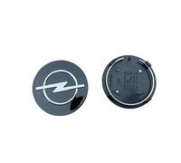 DJJNHF 4 Pcs Car Hub Centre Caps for Opel Manta GSe ÉlectroMOD 2021, Exterior Decoration Accessories Car Wheel Center Hub Caps Replacement Compatible,Bla-ck-64mm