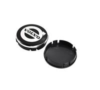 DJJNHF 4 Pcs Car Hub Centre Caps for Volvo V60 2018-2023 64mm, Exterior Decoration Accessories Car Wheel Center Hub Caps Replacement Compatible,A