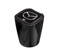 DJJNHF Car Ashtray for Mazda CX-5 CX5 2015-2020 2021 2022 2023, Easy Clean Up Flame Retardant High Temperature Resistant Portable Car Ashtray with Lid,Bla-ck