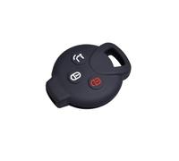 DJJNHF Car Key Fob Cover Protector for smart #1 2022-, Silicone Rubber Case with Anti-Scratch Protection, Keychain Clip,Bla-ck-C