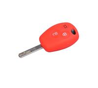 DJJNHF Car Key Fob Cover Protector for Smart #1 Smart 1 SUV 2023 2024+, Silicone Rubber Case with Anti-Scratch Protection, Keychain Clip,Red-A