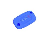 DJJNHF Car Key Fob Cover Protector for smart forfour 453 2014-2019, Silicone Rubber Case with Anti-Scratch Protection, Keychain Clip,Blue-B