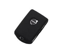 DJJNHF Car Key Fob Cover Protector for Volvo XC40 2019-2022 2023 2024, Silicone Rubber Case with Anti-Scratch Protection, Keychain Clip,Bla-ck-C