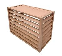DJJYCTNM Air Conditioner Fence Screen Air Conditioning Covers Outdoor, Aluminum Air Conditioning Cover, All-weather Central Air Conditioner Protection Cover for Outside Units (Color : Gold, Size : 1