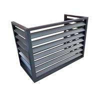 DJJYCTNM Mini Split AC Cover for Outside Units Sturdy Aluminum, Optimal Performance & Protection of Mini Split System Outdoor Condenser Compatible with Anti-Theft System ( Color : Gray , Size : 110*60