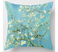 DJKKiTTQ Compatible with Vincent Van Gogh Pattern Decorative Cushion Cover (Almond Blossom), The Classics Super Soft Pillowcase Home Soft & Comfortable 18x18 inches (Double-Sided)