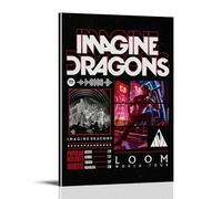 DJKSMJMOJ Imagine Poster Dragons Rock Band Vintage Music Posters for Room Aesthetic Canvas Wall Art Bedroom Decor24x36inch(60x90cm)