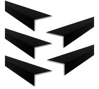 DJM Aluminium Equal Angle Corner Edging Protection Trim 11.5mm x 11.5mm x 1.5mm x 2500mm - 5 Pack - Matt Black