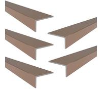 DJM Aluminium Equal Angle Corner Edging Protection Trim 23.5mm x 23.5mm x 1.5mm x 2500mm - 5 Pack - Rose Gold