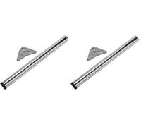 DJM Direct Adjustable Breakfast Bar Worktop Support Table Leg 60mm Chrome 870-900mm (Pack of 2)