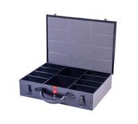 DJM Direct Djm Medium Deep Metal Compartment Organizer System Case Black