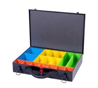 DJM Direct Djm Medium Metal Compartment Organizer System Case Black