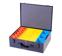 DJM Direct Metal Storage Screw Fixing Organiser Tool Compartment Box Case Black (Grand Double (440 x 330 x 130mm))