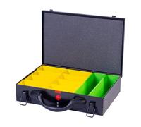 DJM Direct Metal Storage Screw Fixing Organiser Tool Compartment Box Case Black (Small (330 x 220 x 66mm))