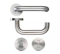 DJM Direct Rtd Lift To Lock Disabled Facility Indicator Set Satin Stainless Steel