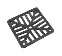 DJM Direct Square Heavy Duty Outside Drain Grate Gully Grid Cover 8"black Cast