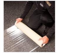 Djm Direct Tac Bac Self-Adhesive Carpet Floor Protection Film 600mm - Clear 25M