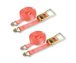 DJM Ratchet Tie Down Straps with Claw Hooks 10m x 50mm 5000kg 2 Pack