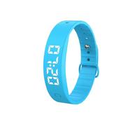 DJMAW Vibrating Reminder Watch with Silent Alarm, Magnetic Charging Waterproof Bracelet Wrist Alarms, Waterproof Original Wake Up Alarm Band for Deep Sleeper(Blue)