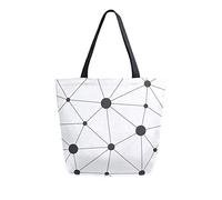 DJNGN Abstract Pattern Canvas Tote Bag Reusable Grocery Bags Tote Carrying Bag with Handles