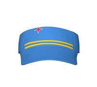 DJNGN Aruba Flag Hats Flag Patriotic Sport Sun Visor Hats Adjustable Flag Empty Top Baseball Cap Sun Hat for Women Men