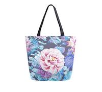 DJNGN Beautiful Rose Canvas Tote Bag Tote Carrying Bag Shoulder Bag for Shopping Travel bag Reusable Grocery Bags
