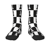 DJNGN Black And White Chess Baby Kids Crew Socks Soft Athletic Socks Toddler Child Non-Slip Slipper Compression Sock